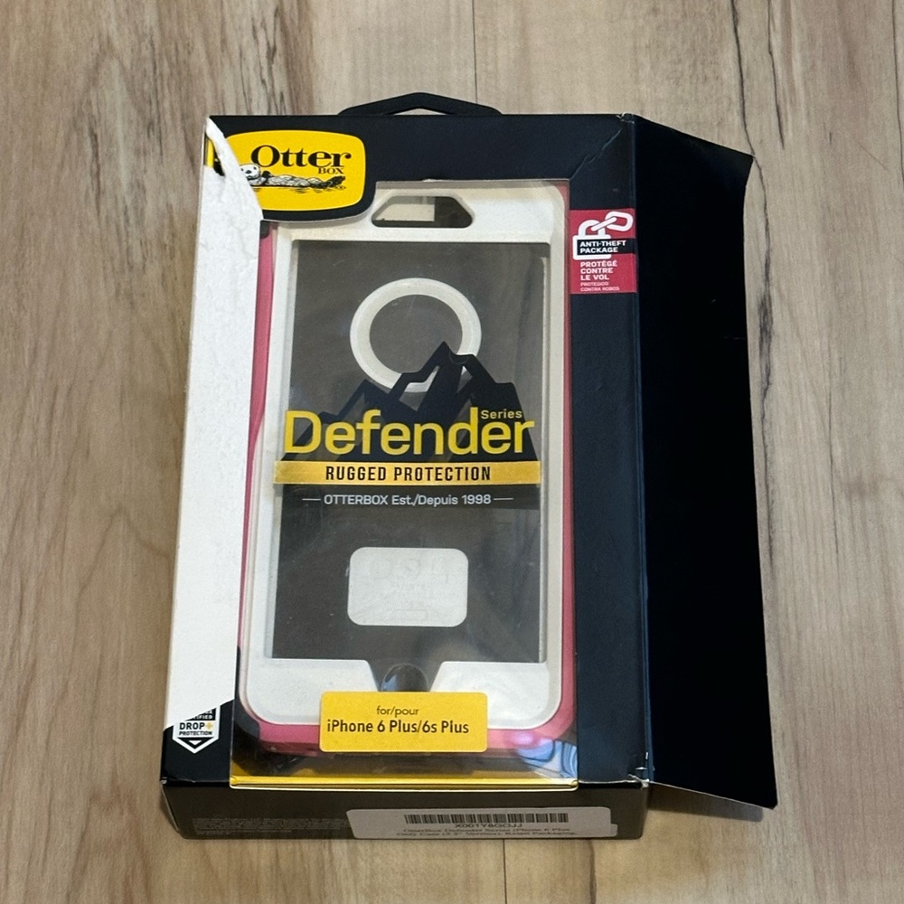 Pink OtterBox Defender Series Rugged Protection for iPhone 6 Plus/6S Plus